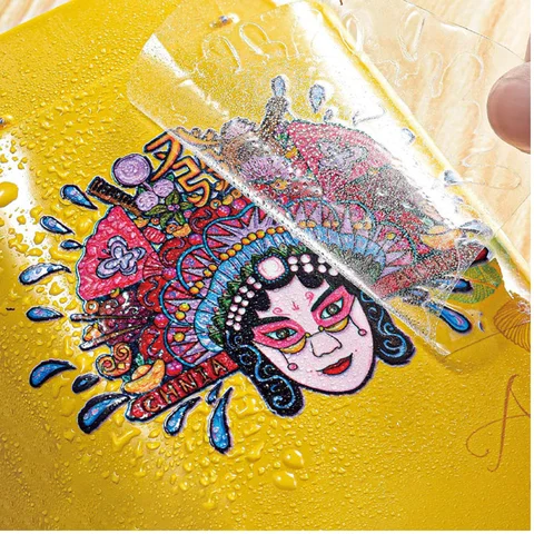 50 PCS Custom UV DTF Transfer Sticker Company Logo Wedding Bottles Packing Bag Box Personalized Transfer Stickers