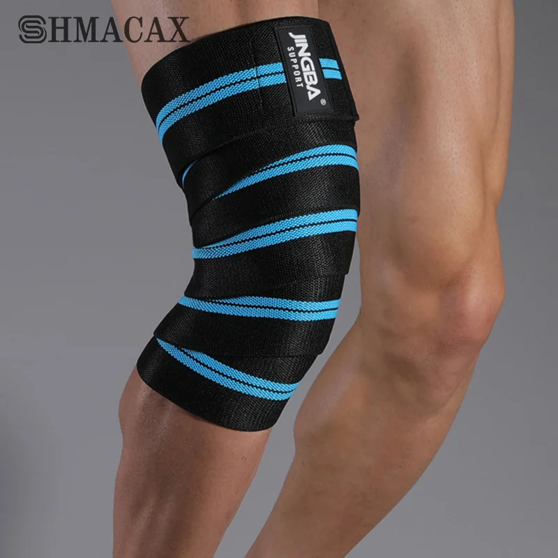 

1PC Leg Knee Compression Wraps Fitness Pressurized Straps Gym Weight Lifting Squat Training Elastic Bandages