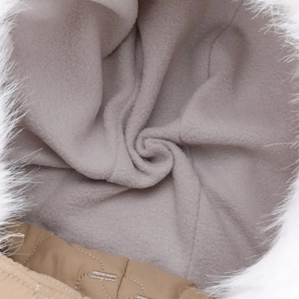 

Lei Feng Hat with Soft Plush Inner Fluffy Fur Edge Winter Face Guard Head Cap Adjustable Drawstring Headgear Warm 2025 New Hot