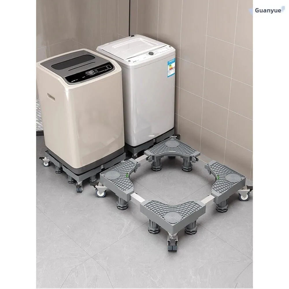 

Universal Washer Stand Mobile Wheel Rack Storage Holder Washing Machine Base Roller Barrel Refrigerator Pad High Shock Absorp...