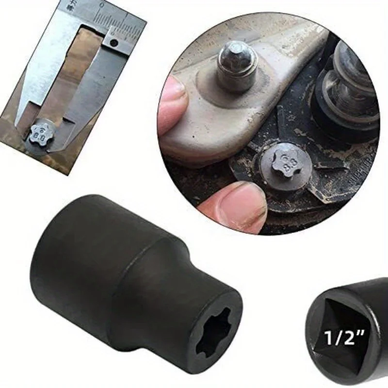 For Tesla Battery Cover Screw Tool Five-Flower Screw Sleeve 5 Tooth Wrench