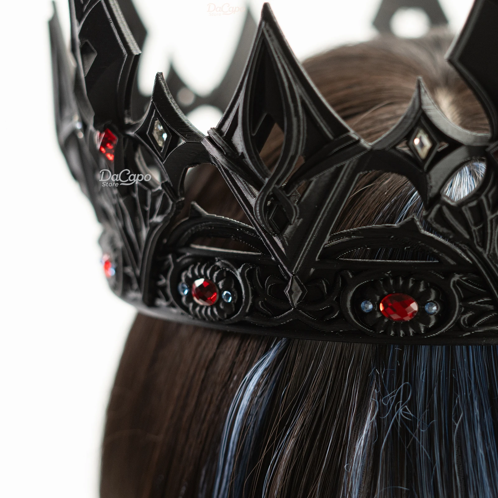 الحب والمساحة العميقة Moonfall Lightbringer تاج Xavier تأثيري الدعامة زوجين تيارا ملك الظلام تاج الرجال النساء الملحقات #6