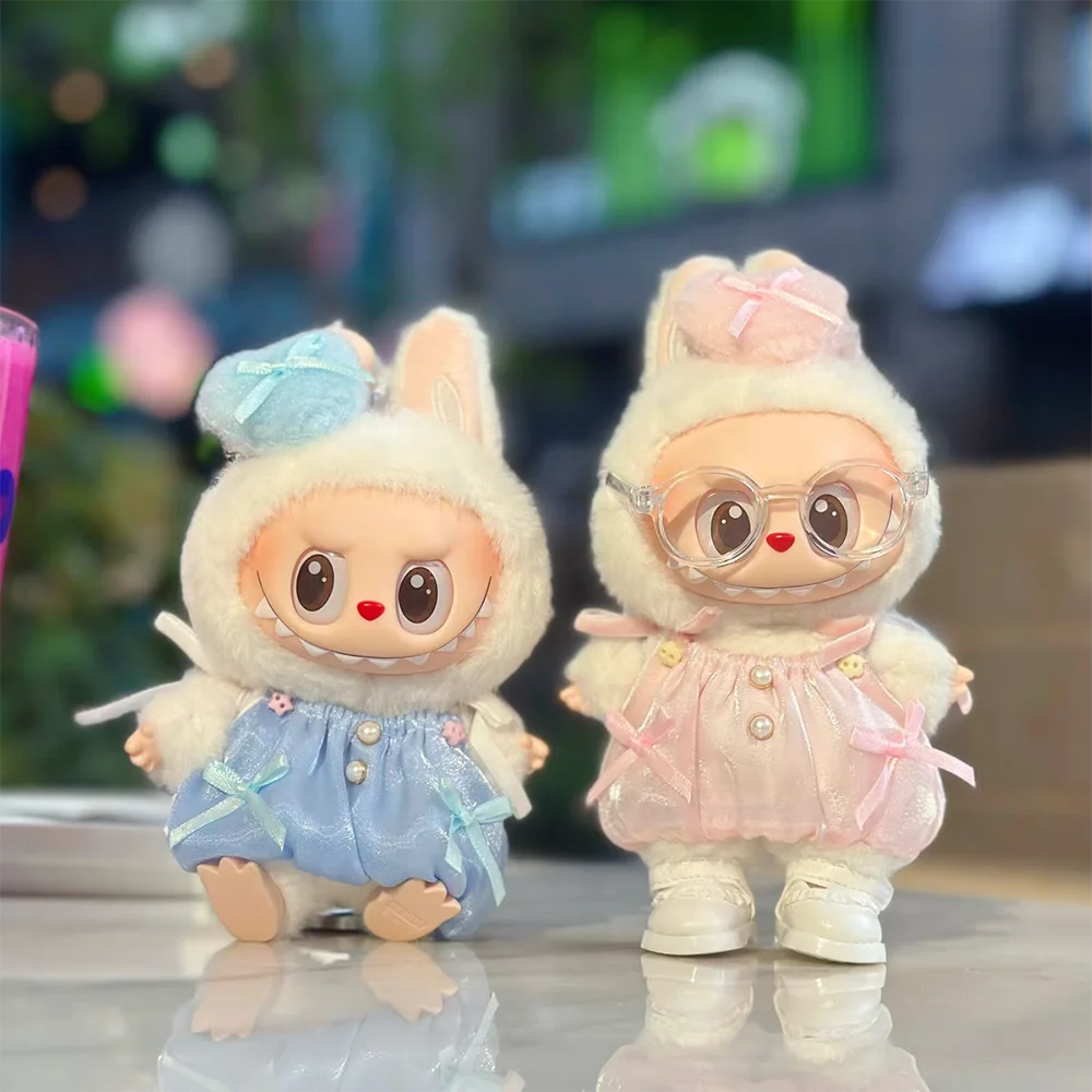 Suitable for Labubu V1 V2 Angel Wings Skirt Dress Up Clothing Accessories