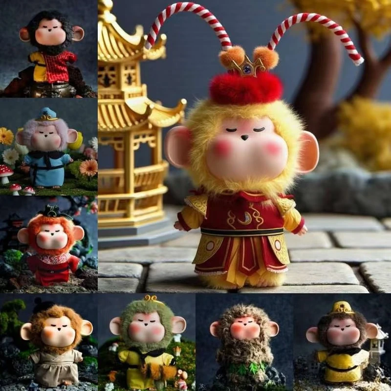 

Collectible Mystery Blind Box Doll Fashion Toy Figure for Kids Adults Hanging Plush Keychain Collectible Gift for Bag Decoration