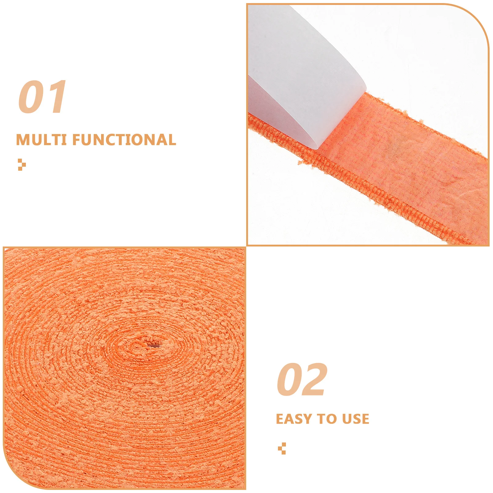 مضرب تنس شريط لحام 1 لفة متعددة الوظائف منشفة من الألياف Overgrip لمضرب كرة الريشة فتل العرق عدم الانزلاق قبضة محسنة #3