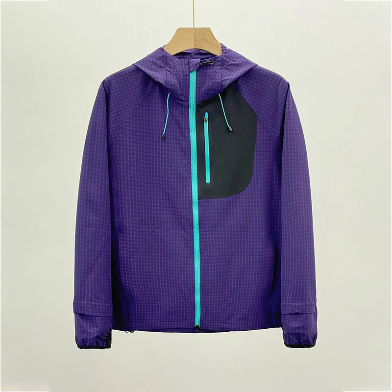 Outdoor Cycling Sport Hiking Mountain Climbing Leisure Multi-purpose Color-matched Thin Fleece Jacket Men and Women Outerwear