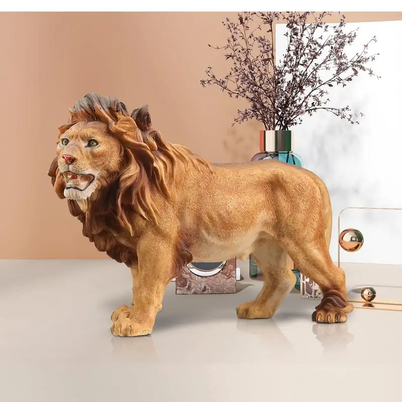 

American Lion Decorations Home Accessories Light Luxury Living Room Wine Cabinet Decoration Office Study Desk Furnishings