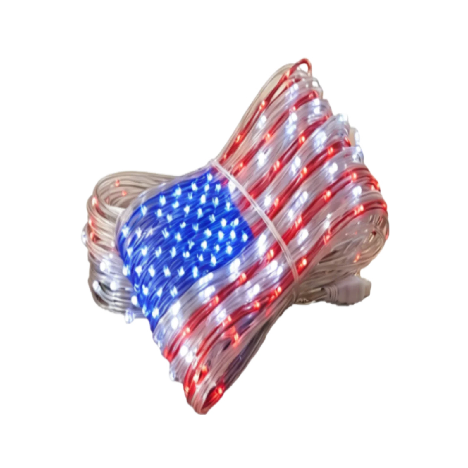 Lampu Tirai Bendera Nasional Lampu LED Tali Lampu Dekoratif Suasana Liburan Amerika Lampu Dekorasi Ruangan Penerangan Jalan Luar Ruangan