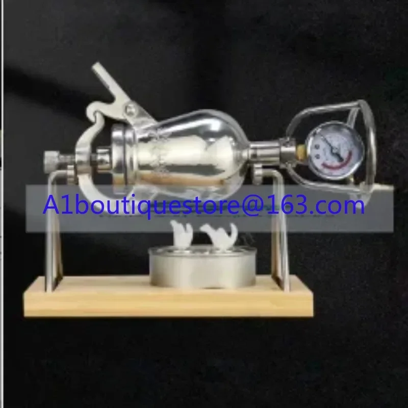 300ML Stainless Steel Mini Popcorn Machine Old-fashioned Small Hand-cranked Popcorn Machine