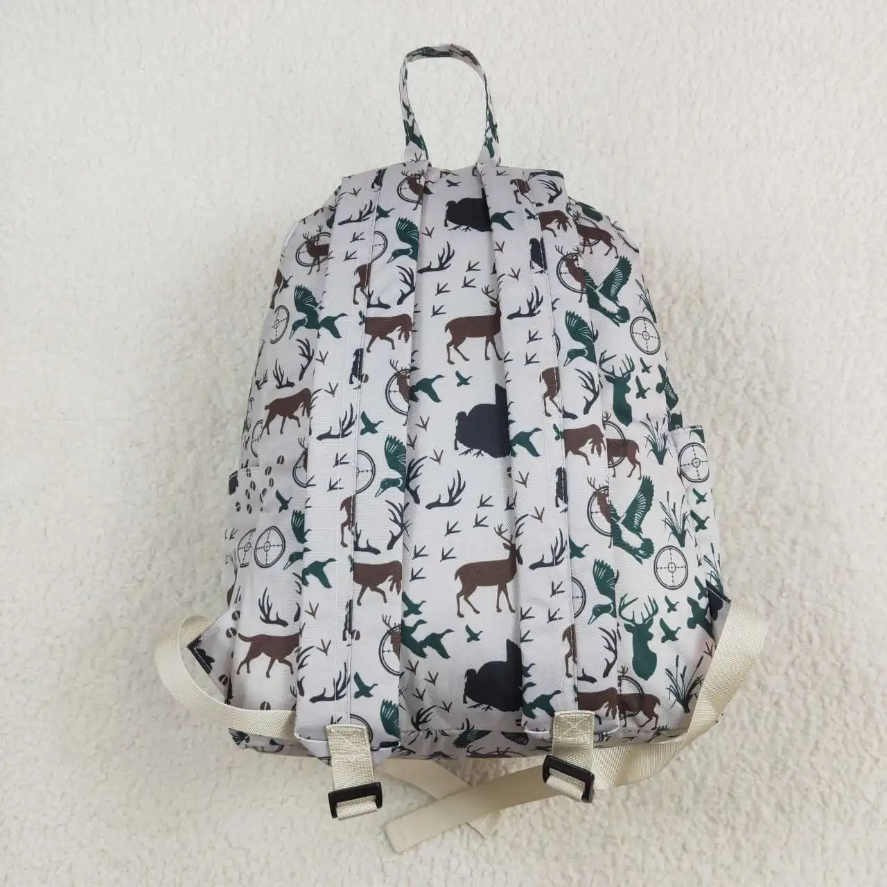 Kids Bags Hunting Pattern Bag Children Fashion Outdoor Backpack With Zipper Baby Fashion Bags