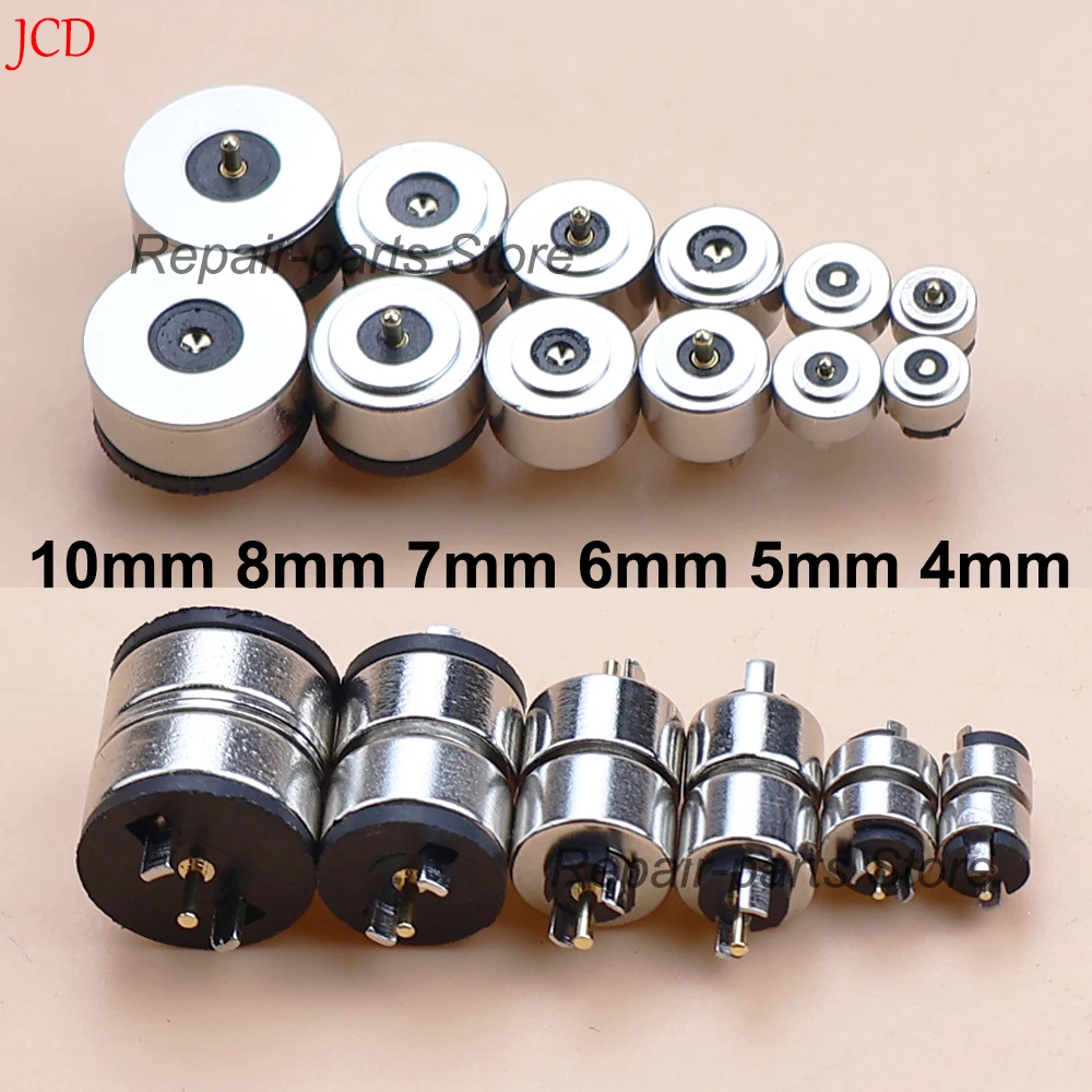 Circular Magnetic 4/5/6/7/8/10mm 12V2A Mating Contact Male and Female Connectors Charging Source Magnetic Head Socket Terminal