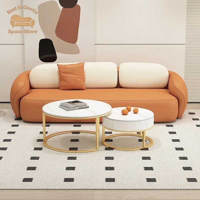 Sofas Couch Armchair Leather Nordic Lazy Cute Sofas Accent Gaming Conference Tables Divano Lounge Suite Furniture