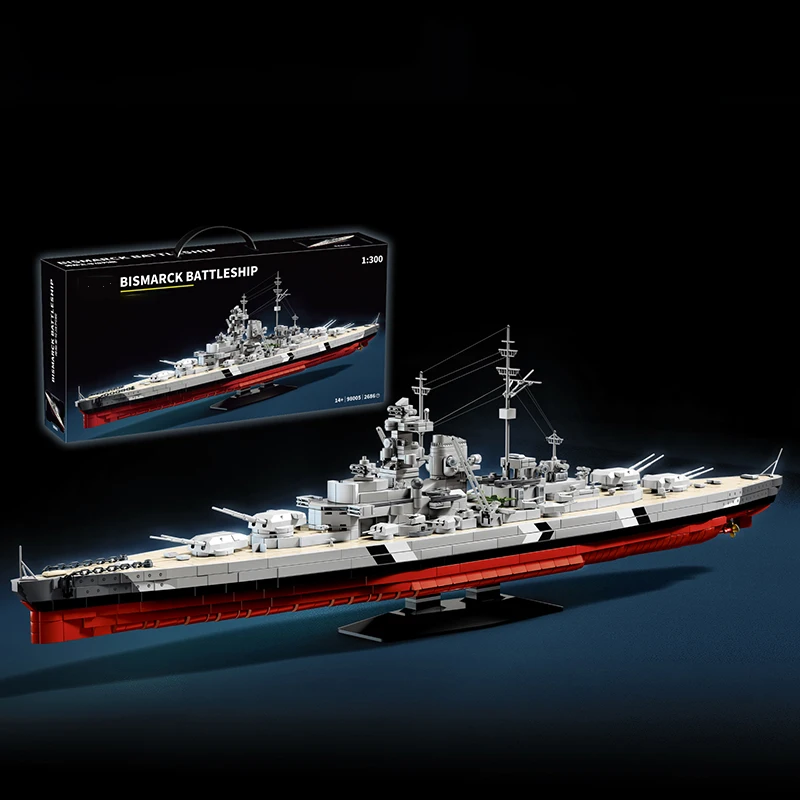 

New 1:300 War Battle Ship Building Blocks Model MOC Building Toys Warship Desktop Ornament Christmas Gifts for Boys Kids Adult