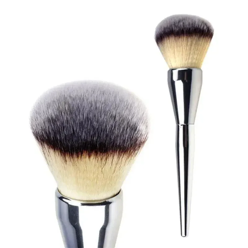 Large Cosmetic Brush Blush Foundation Makeup Tool   Aluminum  Soft Face