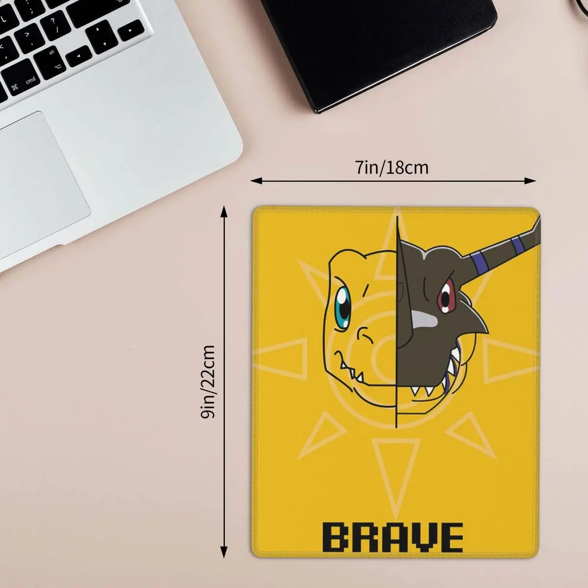 Digimon Brave 7x9 in 22x18 cm Mouse Pad Computer Keyboard Mouse Mat Gamer PC Laptop Desk Mat Office Accessories Table Mats