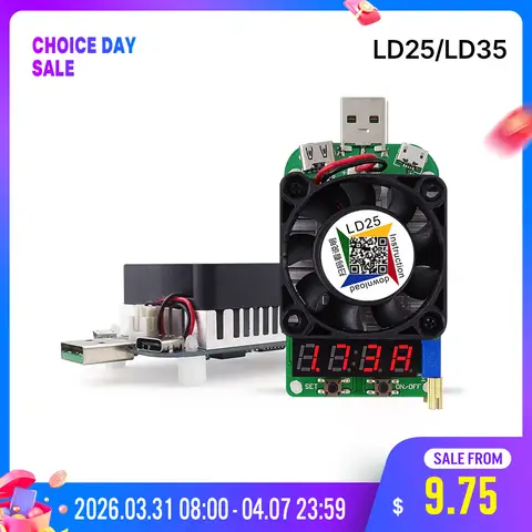 LD25 LD35 USB Electronic Load Resistor RD