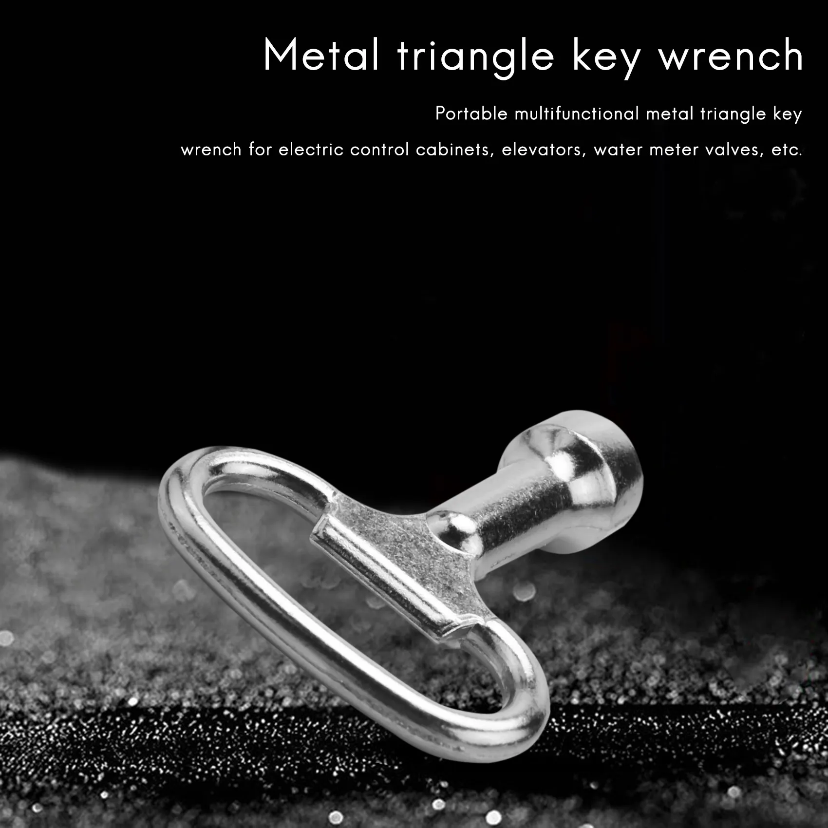 トリプルコーナー三角金属パネル、ボルト用キースロット、8mm x 2