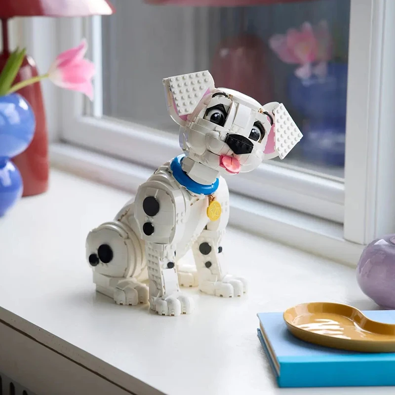 1722PCS Creativo 101 Dalmata Cucciolo Blocchi di Costruzione FAI DA TE Architettura Educativa Del Fumetto Animale Giocattolo Per I Bambini Regalo Di Compleanno