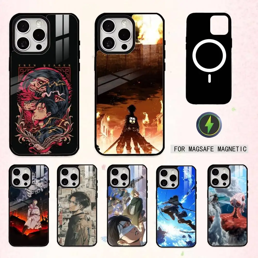 

Cool Attack on Titan Freedom Phone Case For iPhone17,16,15,14,13,12,11 Plus,Pro Max Magnetic For Magsafe Wireless Charging