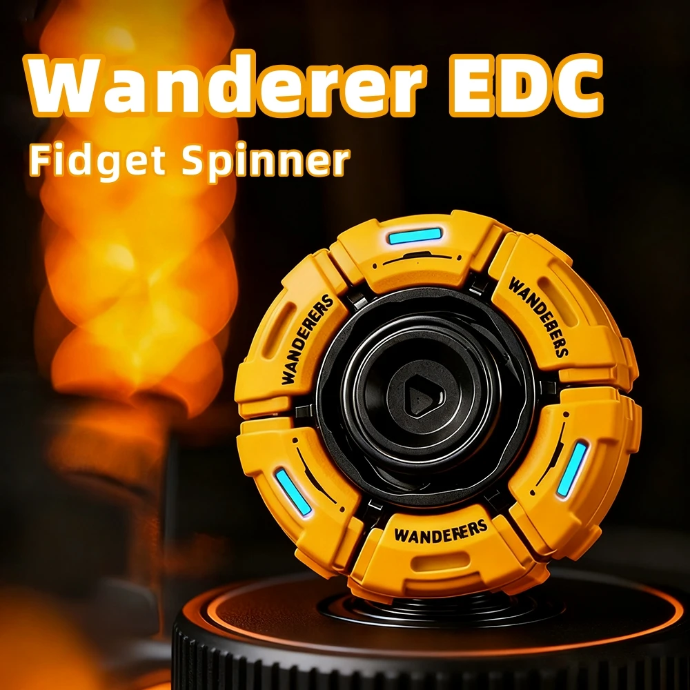 Wanderer EDC フィジェットスピナー オープンネイルジャイロ ストレス解消おもちゃ フィジェットおもちゃ 大人用 オフィスデスクアクセサリー