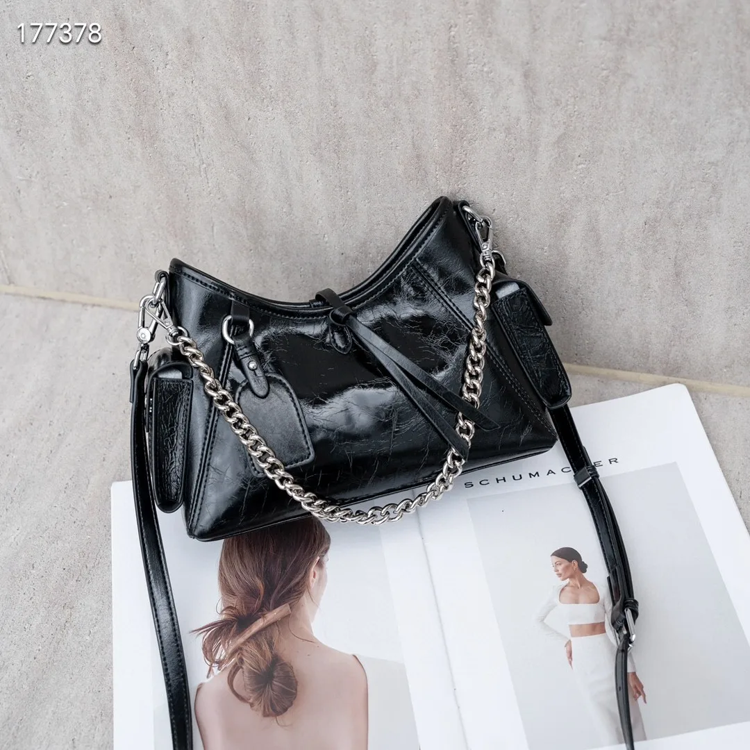 

Женская сумка из натуральной кожи, сумка через плечо, женские сумки через плечо, роскошная дизайнерская сумка в стиле минимализм, кожа крупного рогатого скота