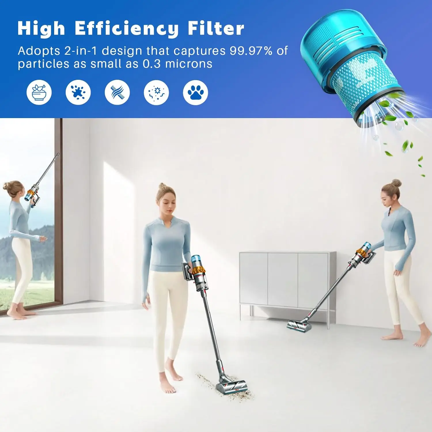 For Dyson V11 V15 SV14 SV15 SV16 SV17 SV22 Robot Vacuum Cleaner V15 Detter Absolute V11 Animal Hepa Filter Spare Parts