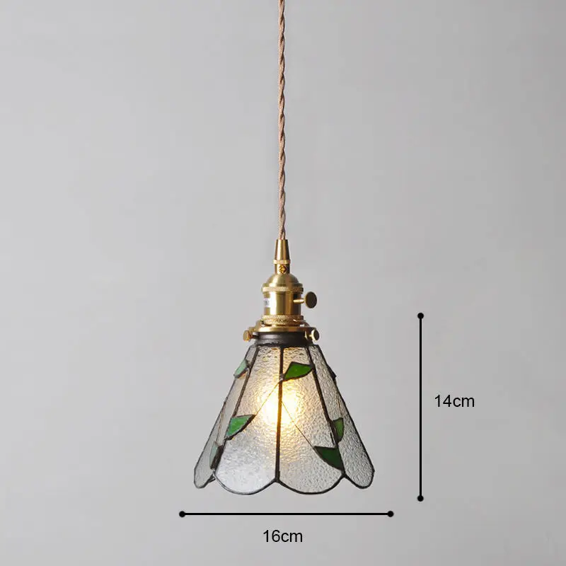 Industriële Stijl Mediterrane Retro Ins Wind Glas Eetkamer Slaapkamer Homestaybed Warme Retro Nostalgie Kleine Kroonluchter