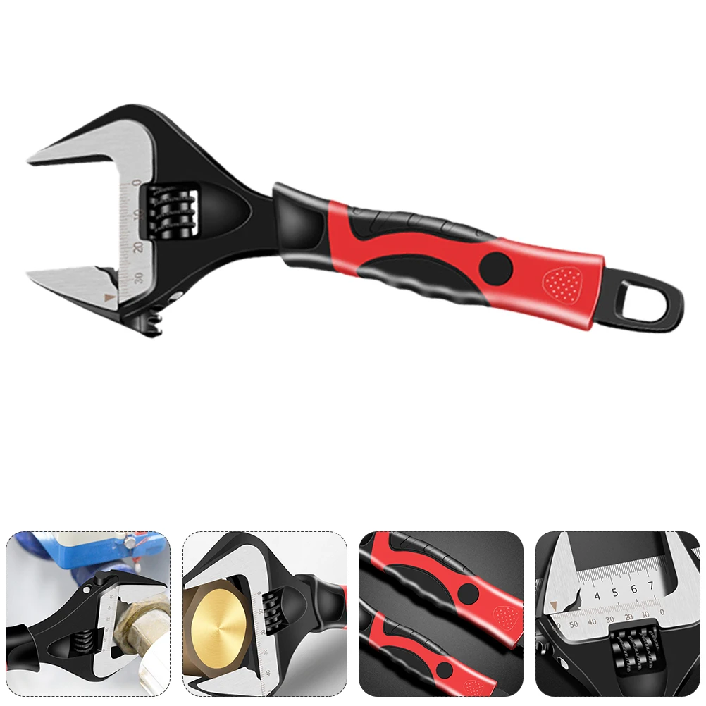 

1Pc Fine Crafted Bathroom Wrench Short Handle MultiFunction Adjustable Spanner For Various Uses