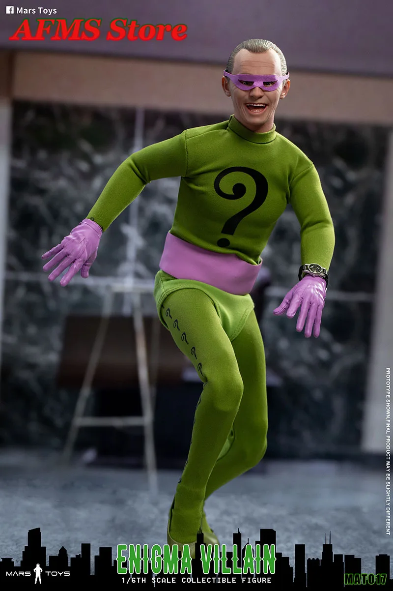 Mars brinquedos mat017 1/6 escala figura colecionável enigma vilão duas pessoas 12 Polegada homem soldado conjunto completo figura de ação corpo