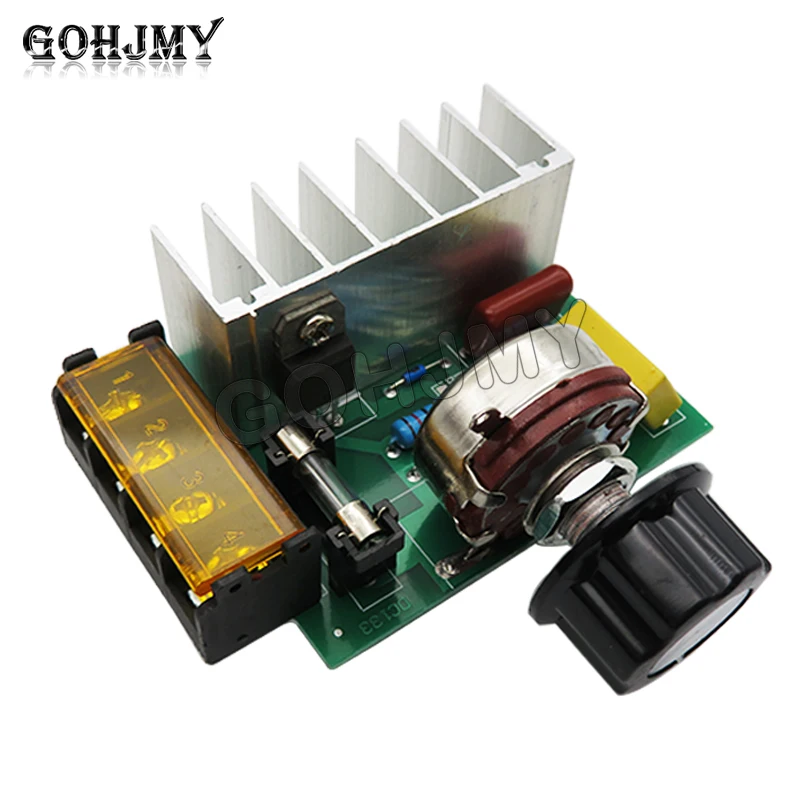 4000W imported high-power thyristor electronic voltage regulator with adjustable light, speed, temperature