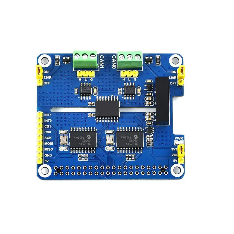Raspberry Pi 4 CAN bus module dual channel isolated SPI interface onboard circuit protection