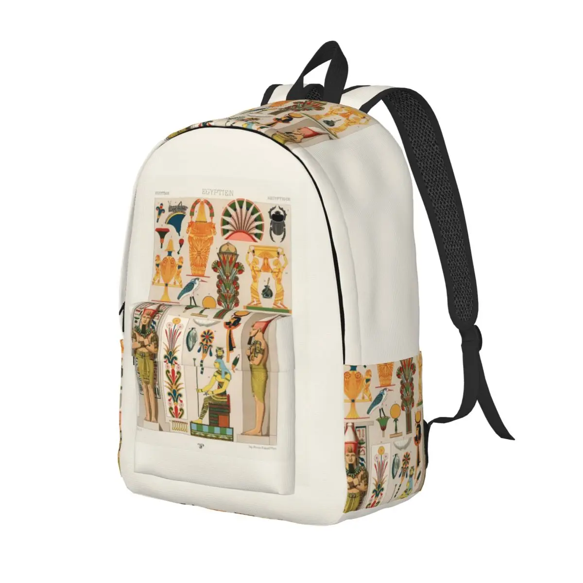 

Egyptian Artwork Student Backpack School Bag Hiking Travel Daypack for Boys Girls Fashion Bookbag Shoulder Bags