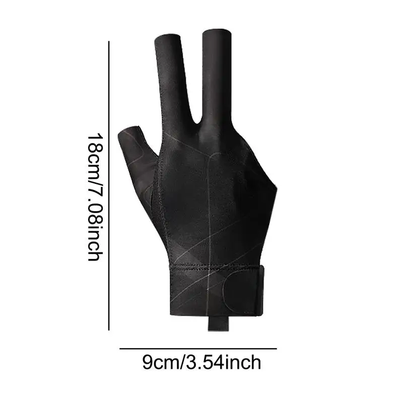 Gants de sport de snooker pour droitier, 3 doigts, isotélasticité coordonnante, accessoires d'entraînement de billard, offre spéciale