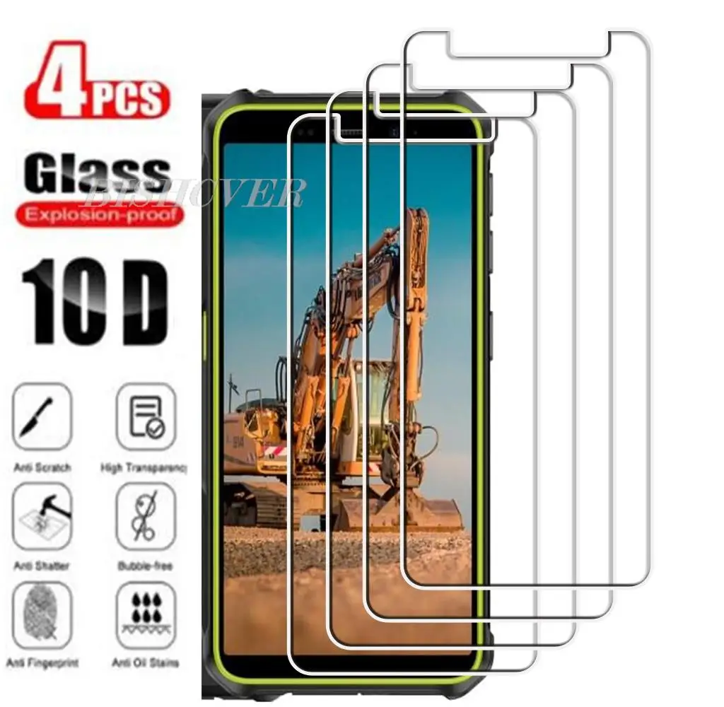 4Pcs Tempered Glass For Ulefone Armor X12 Pro 5.45" Ulefone Armor X12 Screen Protector Protective Glass Film