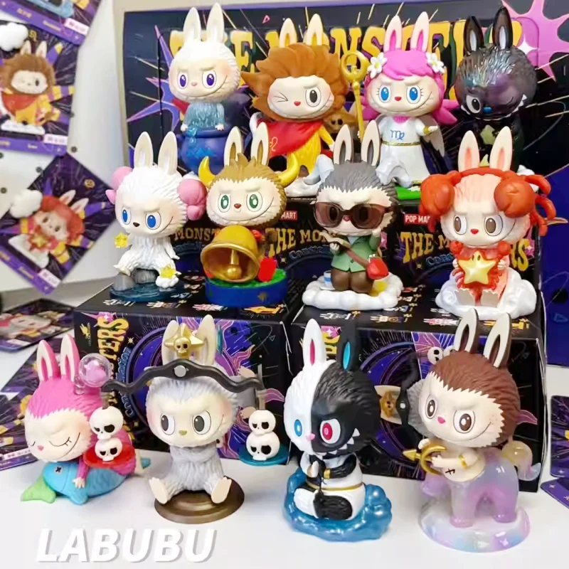 

In Stock Labubu The Monsters Twelve Constellations Series Mystery Box Collect Pvc Figures Friends Birthday Toy Gift