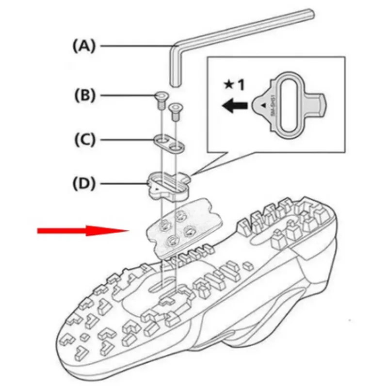 SPD SL Cleat SM-SH51 SM-SH56 Set Road Bicycle Self-locking Pedals Cleats Non-slip Shoe Cover Plate