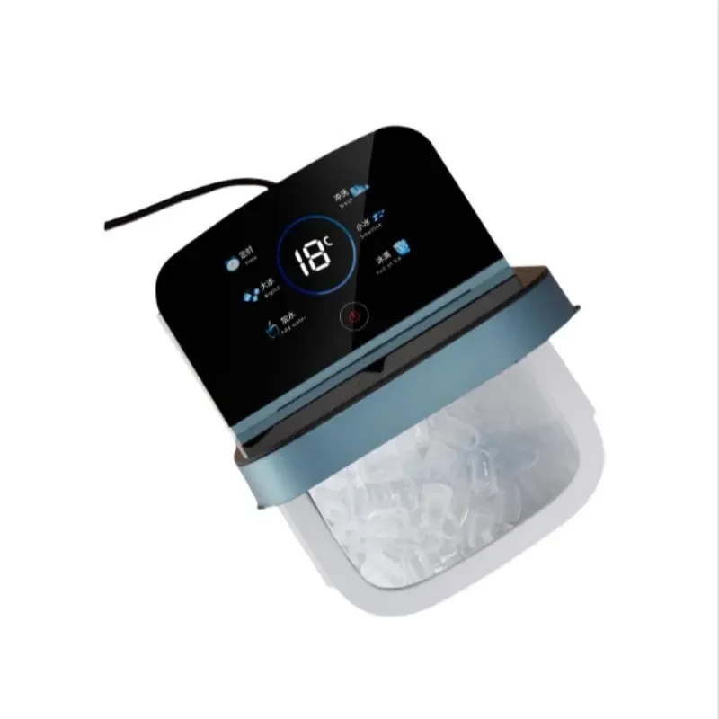 

Electric Ice Maker Automatic Mini Tabletop Gold Digger Weighing 12Kg for Household Hotel Outdoor Use Plastic Housing