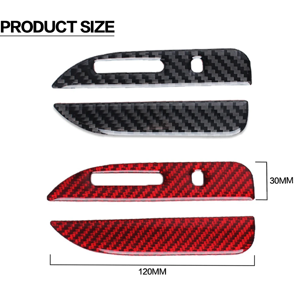 2 Pcs Car Center Console Cover Sticker Styling Interior Decoration Accessories For Ford Mustang 2015 2016 2017 2018 2019-2022