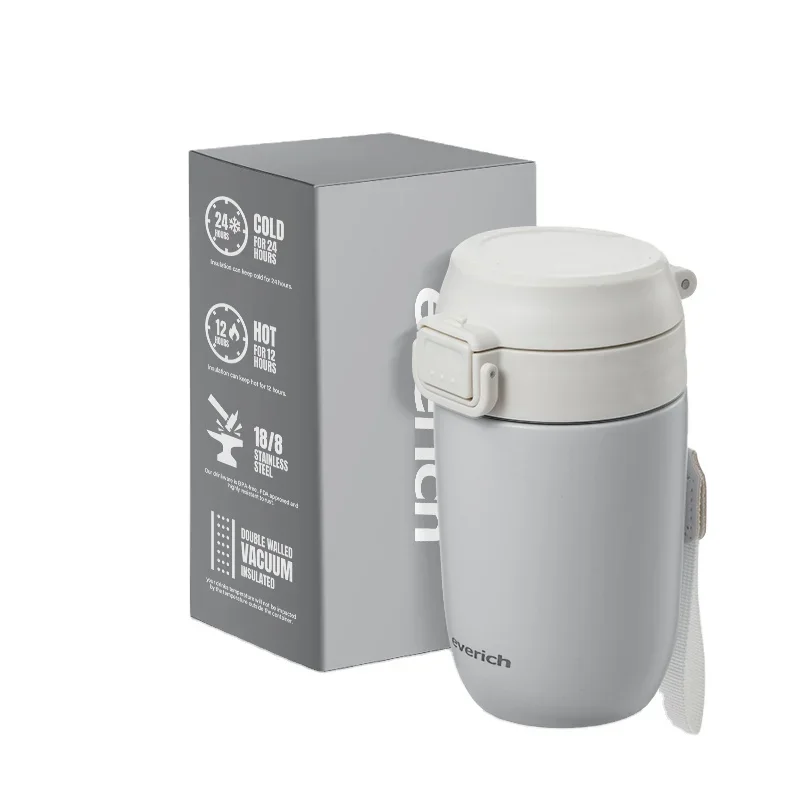 Tasse à café isolée sous vide en acier inoxydable à double paroi, thermos de voyage, vente en gros, 250ml, 18/8