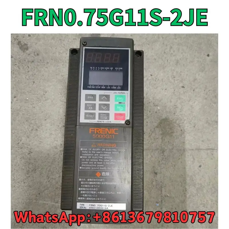 

Used Frequency converter FRN0.75G11S-2JE test OK Fast Shipping