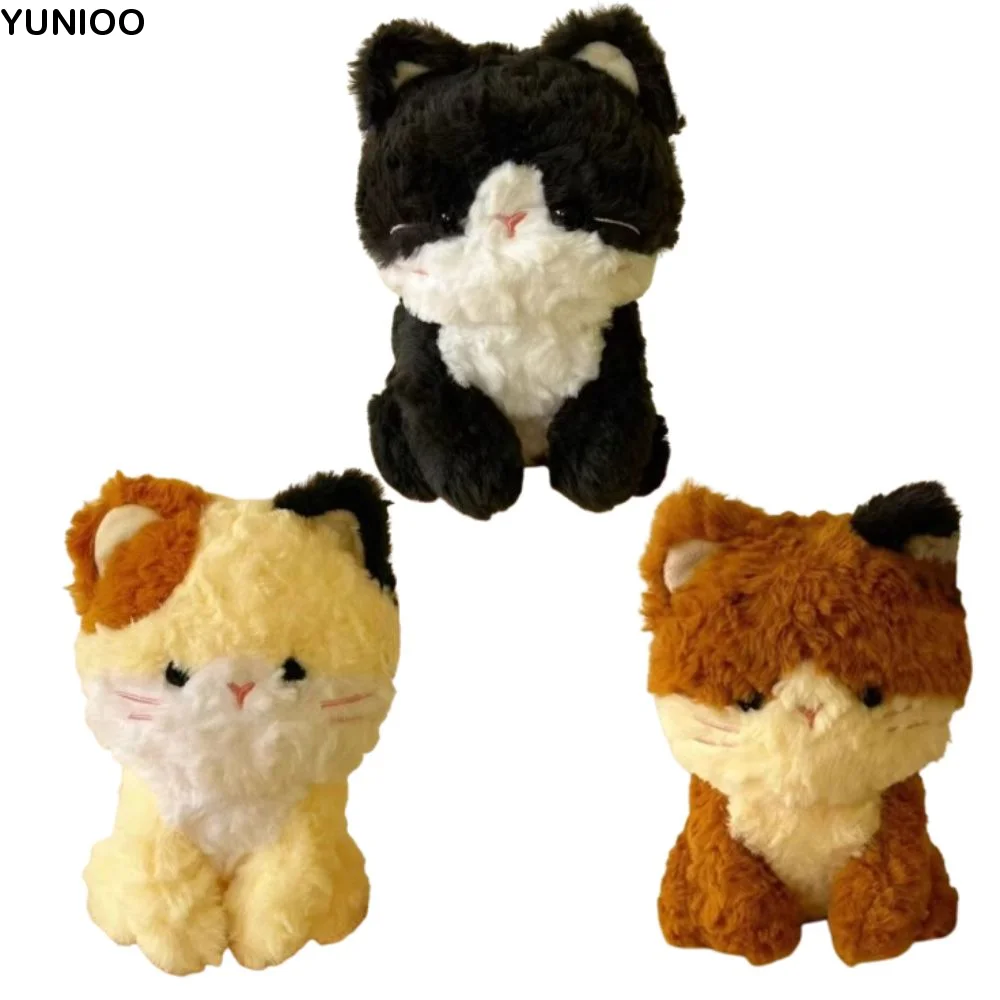 PP Cotton Simulation Cat Plush Toys Soft Collection Stuffed Animals Cat Doll Comfortable Fluffy Pussycat Plush Toy