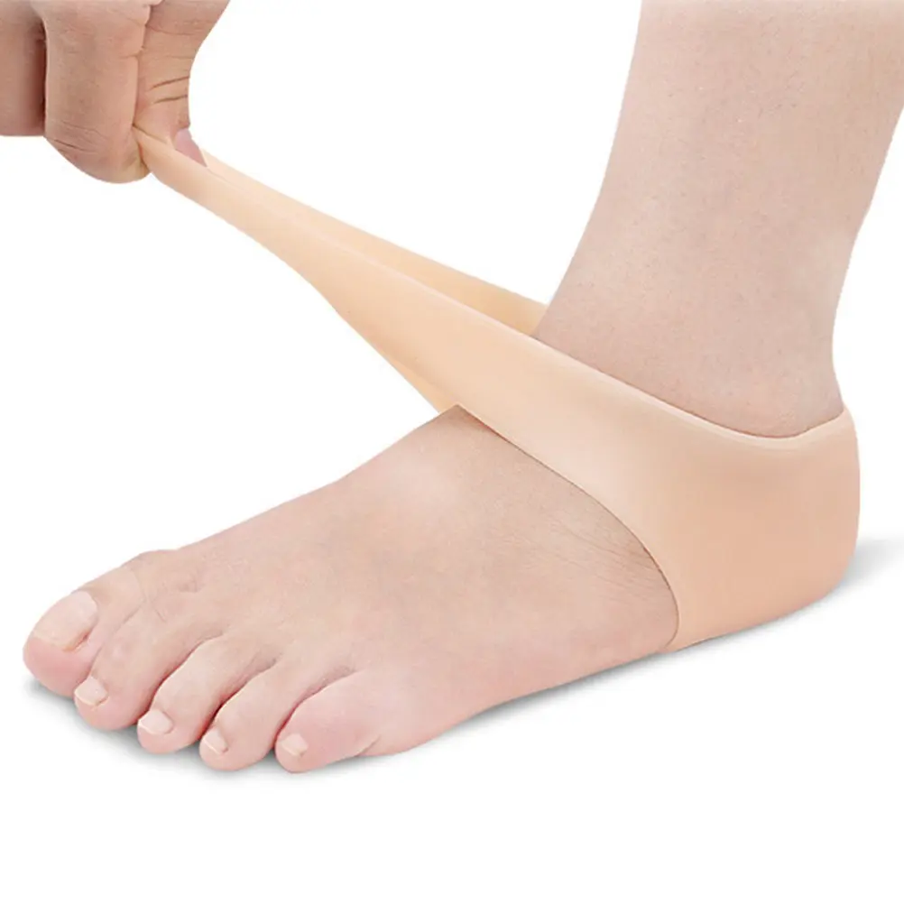 

Gel Heel Sleeves Protector Pads Silicone Moisturizing Heel Cushion Night Use Half Pain Relief Socks Foot Care Socks Skin Care