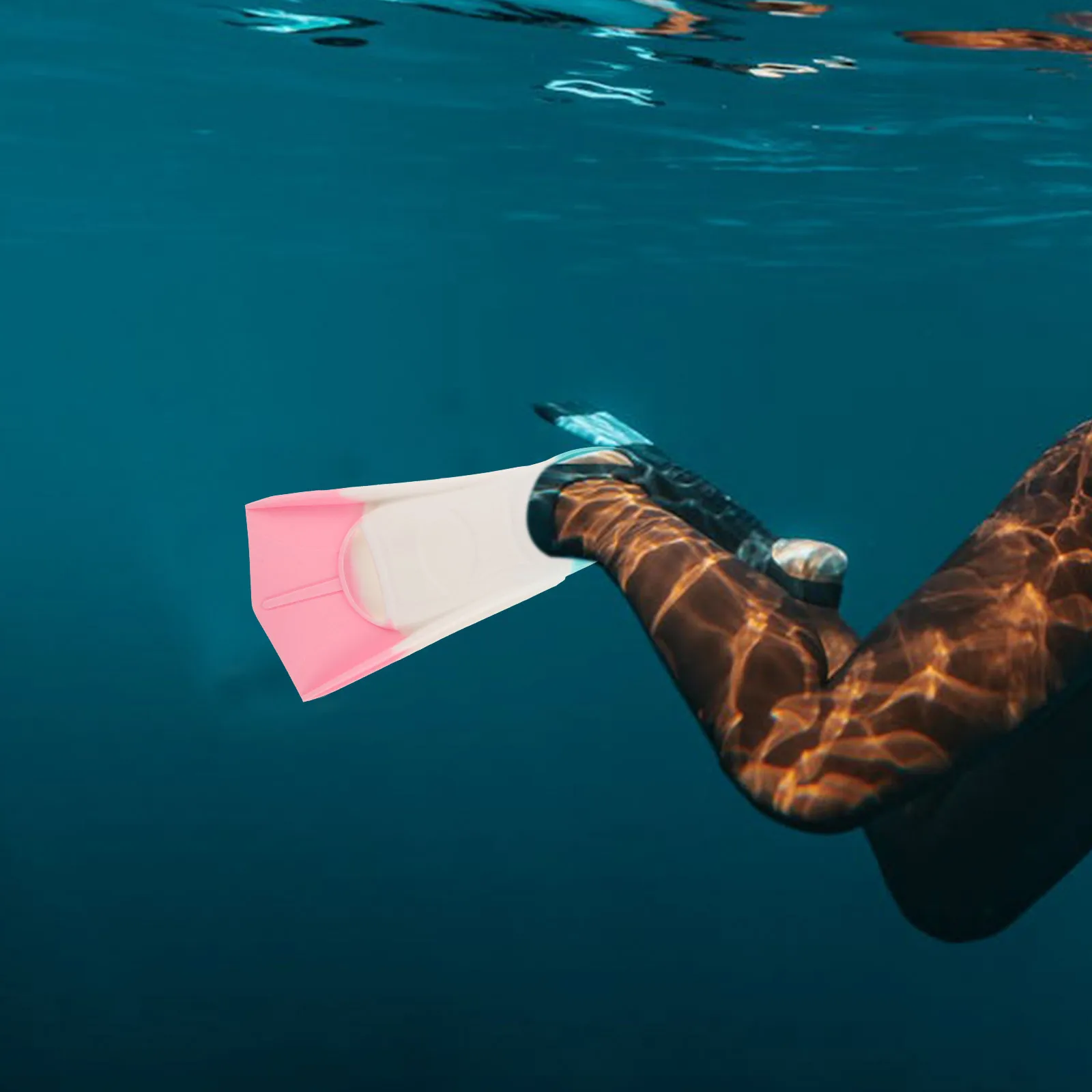 Palmes de plongée en Silicone légères palmes de natation courtes plongée en apnée entraînement de plongée adultes 9,82X4,91 pouces amusant
