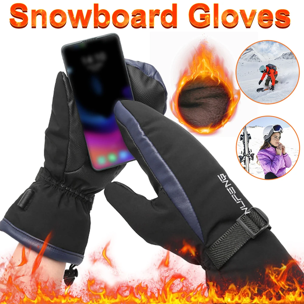 

Electric Heating Gloves USB Charging Hand Warmer Gloves Waterproof 3 Gear Temperature for Outdoor Camping Hiking