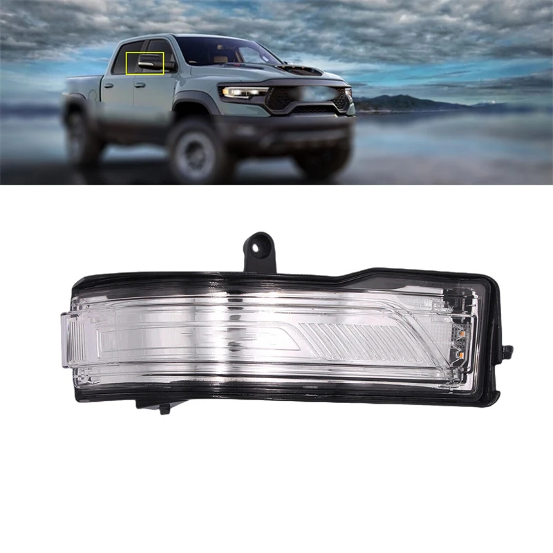 

Side Mirror Turn Signal Light for Dodge Ram 1500 2019 2020 2021 2022 Rearview Mirror Indicator Light 68402096AA 68402097AA