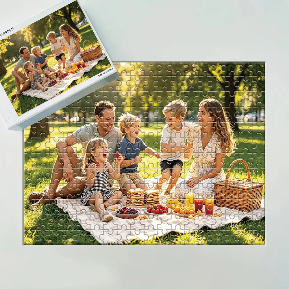 35/300/500/1000pcs Personalized Custom Photo Puzzle Family Photo Multiple Sizes Available