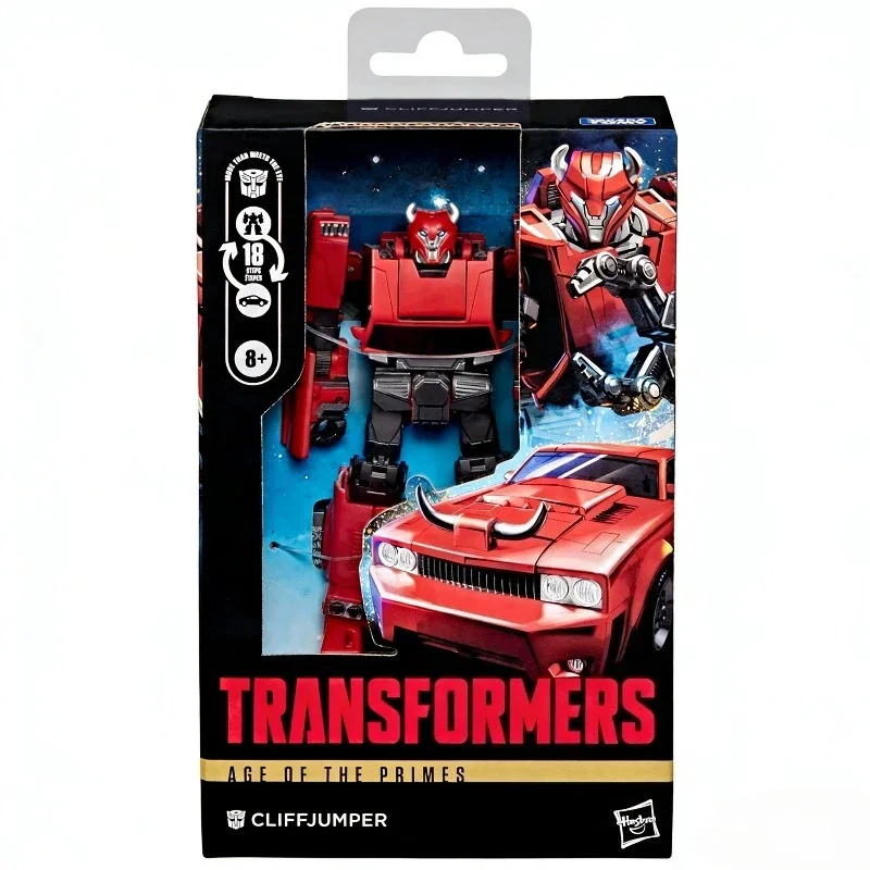 In Stock Hasbro Transforming Toys Age Of The Primes Deluxe Cliffjumper Action Figures Robot Toy Collectibles Gift Hobbie view 6