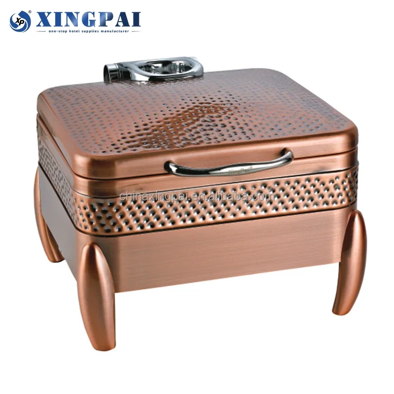 XINGPAI other hotel & restaurant supplies copper chafing dish hammered chaffing dish food warmer chafer buffet