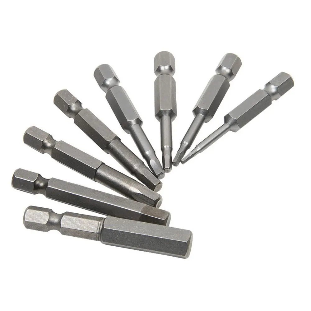 Binoax 7/8 Chiếc 50Mm 1/4 Inch Chuôi Lục Giác Từ Đầu Lục Giác Tua Vít Bit