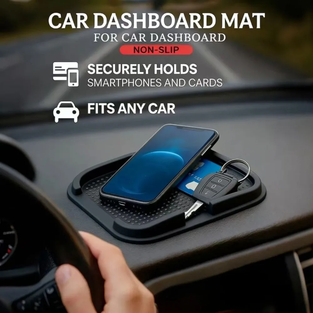 Silicone Anti Slip Mat Car Dashboard Holder Universal Desk Phone Stand Mount for iPhone Samsung Xiaomi in Car GPS Holder view 2